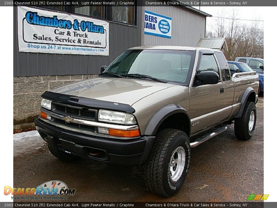 2003 Chevrolet S10 ZR2 Extended Cab 4x4 Light Pewter Metallic / Graphite Photo #1