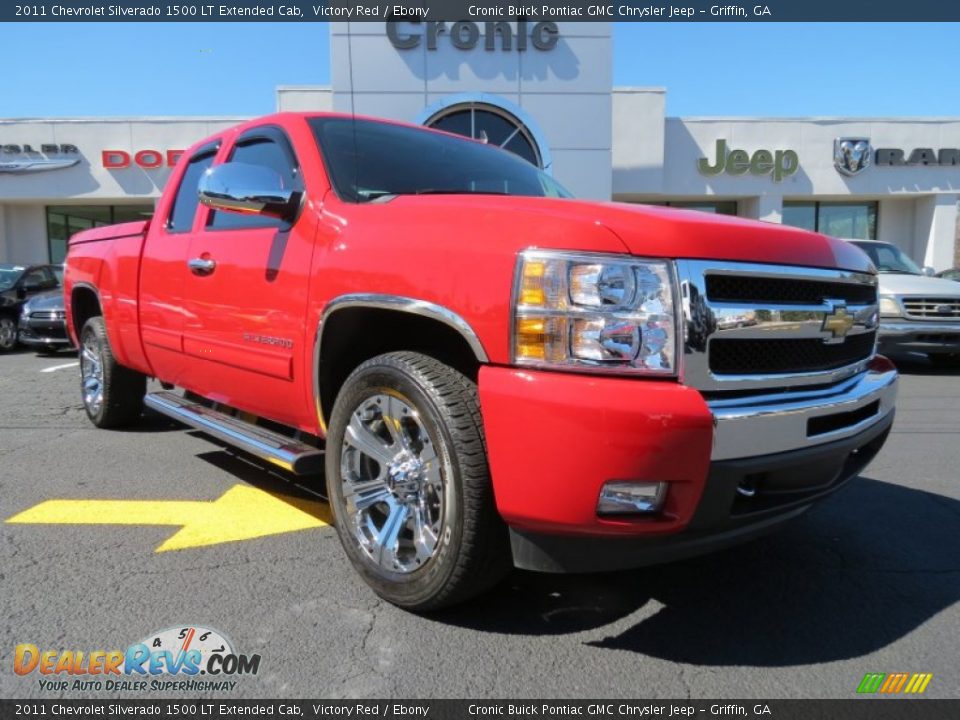 2011 Chevrolet Silverado 1500 LT Extended Cab Victory Red / Ebony Photo #1