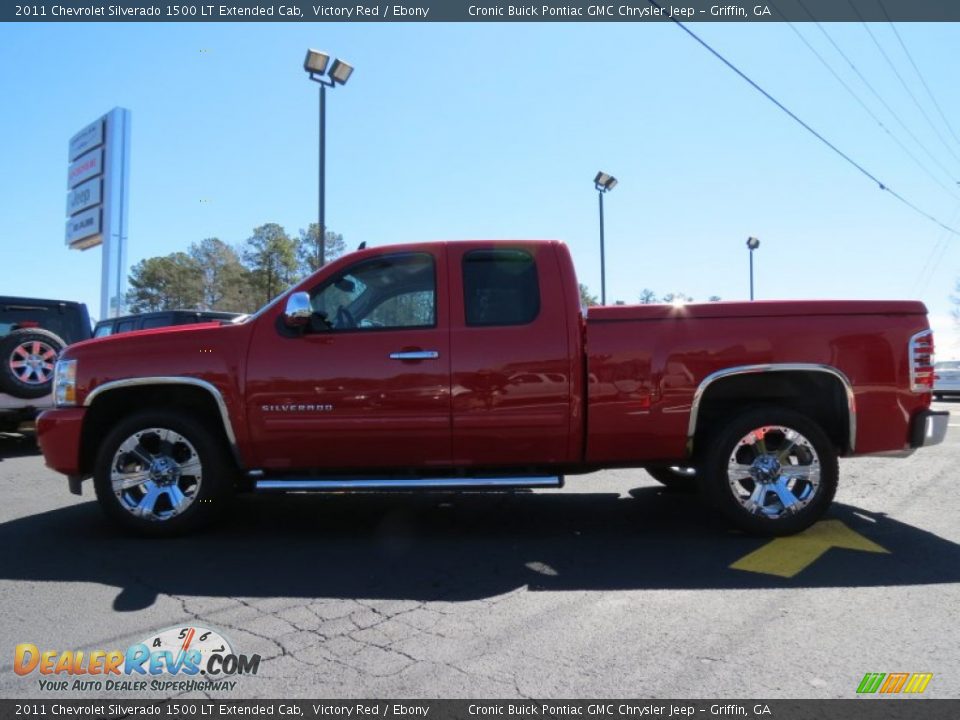 2011 Chevrolet Silverado 1500 LT Extended Cab Victory Red / Ebony Photo #4
