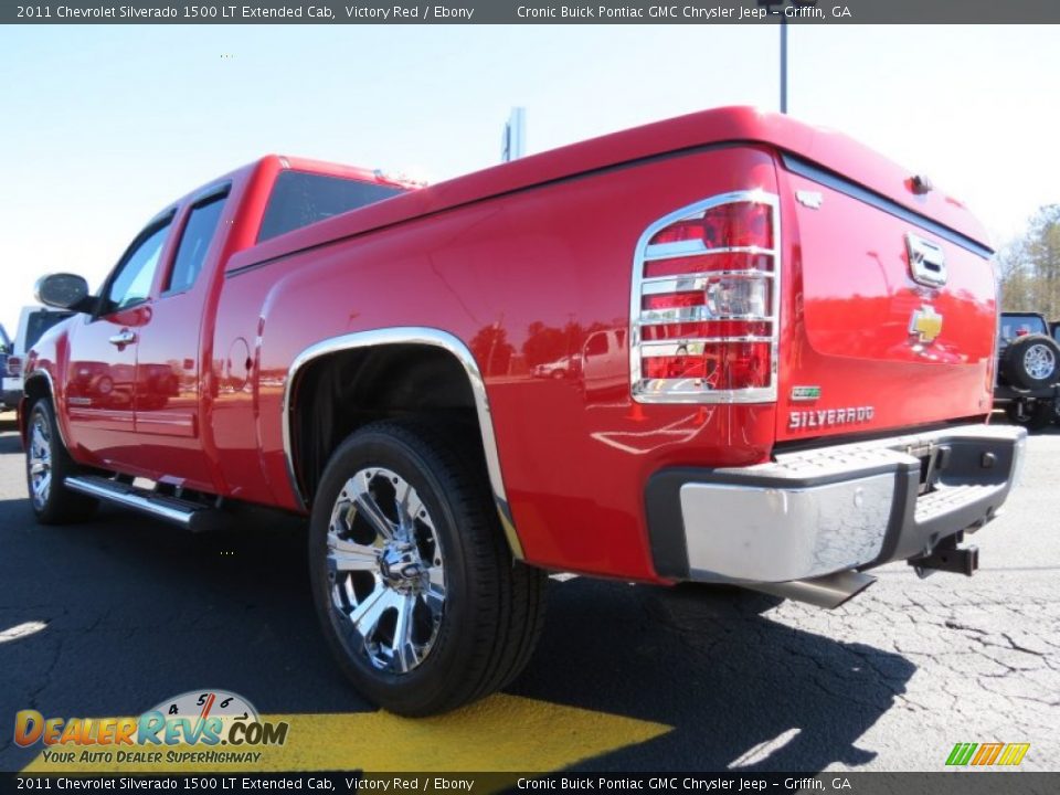 2011 Chevrolet Silverado 1500 LT Extended Cab Victory Red / Ebony Photo #5