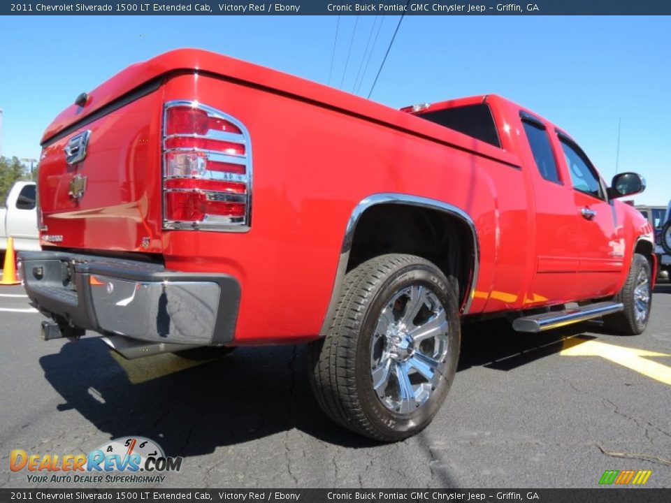 2011 Chevrolet Silverado 1500 LT Extended Cab Victory Red / Ebony Photo #7