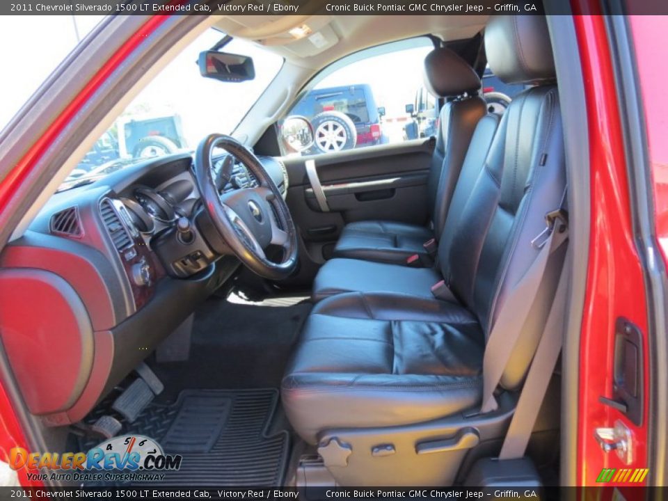 2011 Chevrolet Silverado 1500 LT Extended Cab Victory Red / Ebony Photo #10
