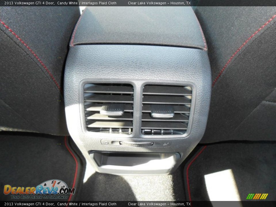 2013 Volkswagen GTI 4 Door Candy White / Interlagos Plaid Cloth Photo #14
