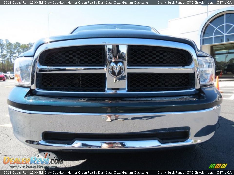 2011 Dodge Ram 1500 SLT Crew Cab 4x4 Hunter Green Pearl / Dark Slate Gray/Medium Graystone Photo #2