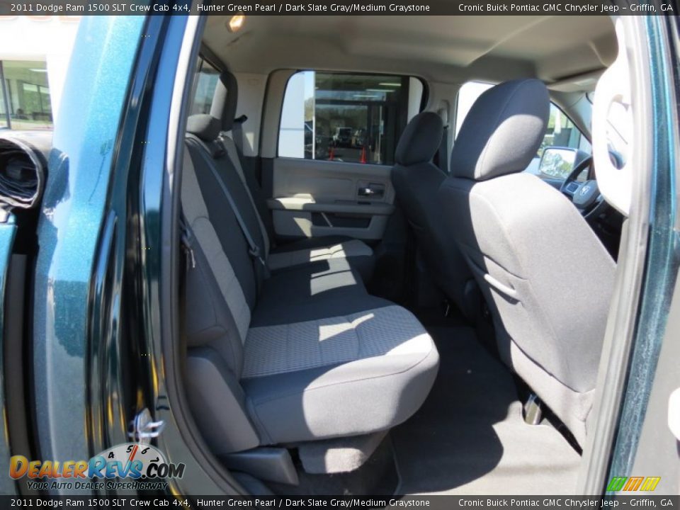 2011 Dodge Ram 1500 SLT Crew Cab 4x4 Hunter Green Pearl / Dark Slate Gray/Medium Graystone Photo #16
