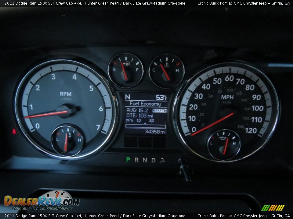 2011 Dodge Ram 1500 SLT Crew Cab 4x4 Hunter Green Pearl / Dark Slate Gray/Medium Graystone Photo #21