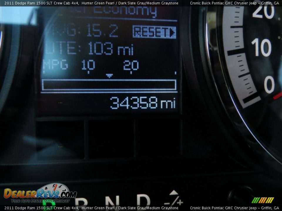 2011 Dodge Ram 1500 SLT Crew Cab 4x4 Hunter Green Pearl / Dark Slate Gray/Medium Graystone Photo #22