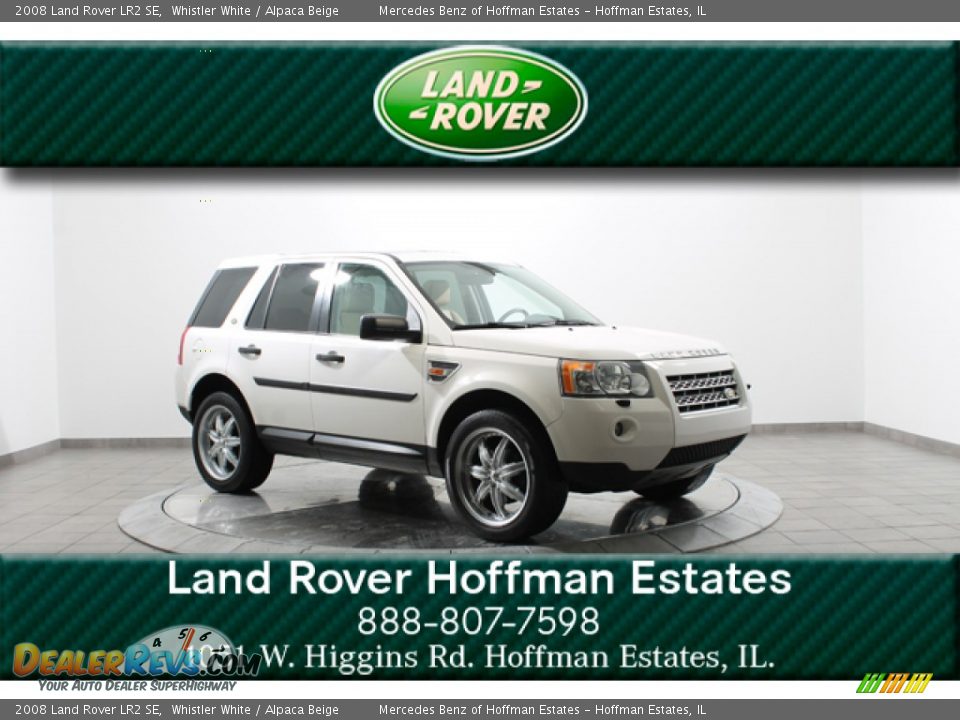 2008 Land Rover LR2 SE Whistler White / Alpaca Beige Photo #1