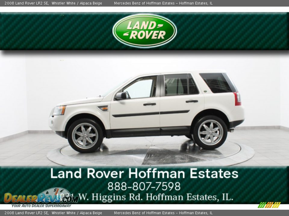 2008 Land Rover LR2 SE Whistler White / Alpaca Beige Photo #2