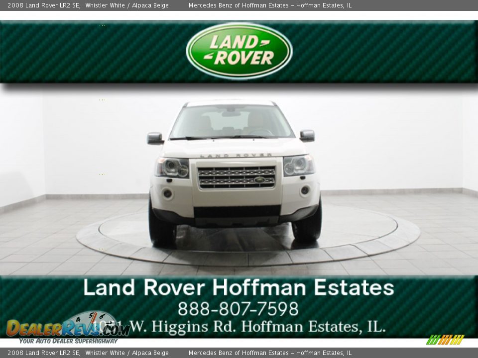 2008 Land Rover LR2 SE Whistler White / Alpaca Beige Photo #3