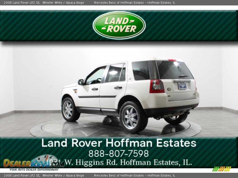 2008 Land Rover LR2 SE Whistler White / Alpaca Beige Photo #5