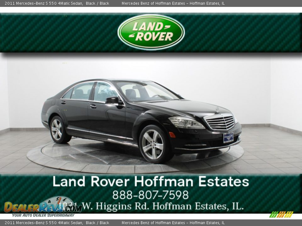 2011 Mercedes-Benz S 550 4Matic Sedan Black / Black Photo #1