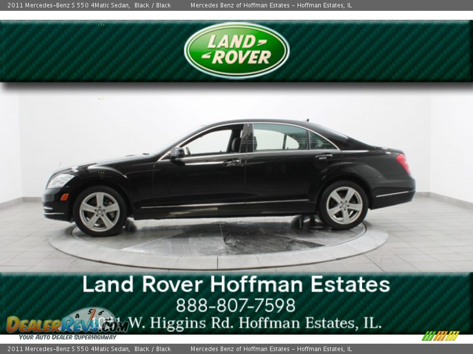2011 Mercedes-Benz S 550 4Matic Sedan Black / Black Photo #2