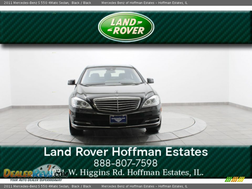 2011 Mercedes-Benz S 550 4Matic Sedan Black / Black Photo #3