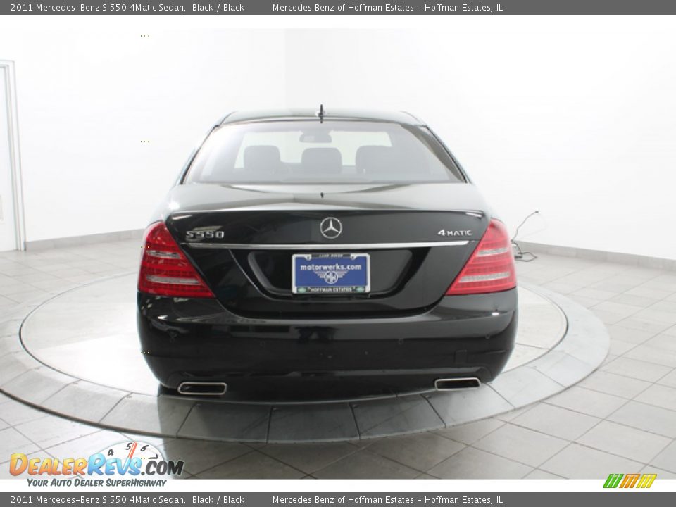 2011 Mercedes-Benz S 550 4Matic Sedan Black / Black Photo #4