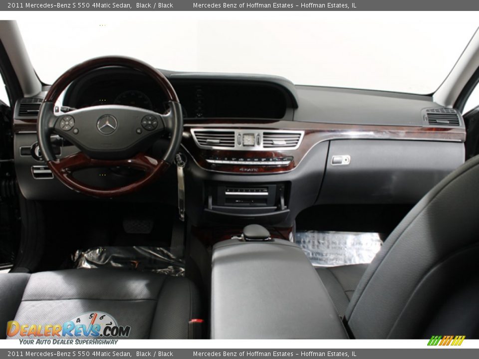2011 Mercedes-Benz S 550 4Matic Sedan Black / Black Photo #6