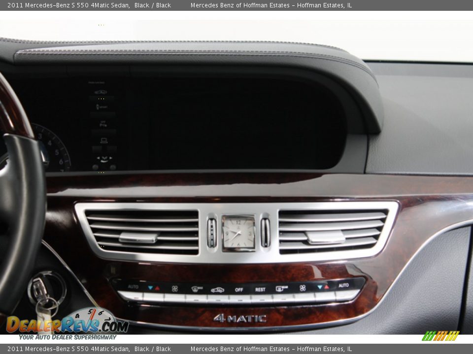 2011 Mercedes-Benz S 550 4Matic Sedan Black / Black Photo #10