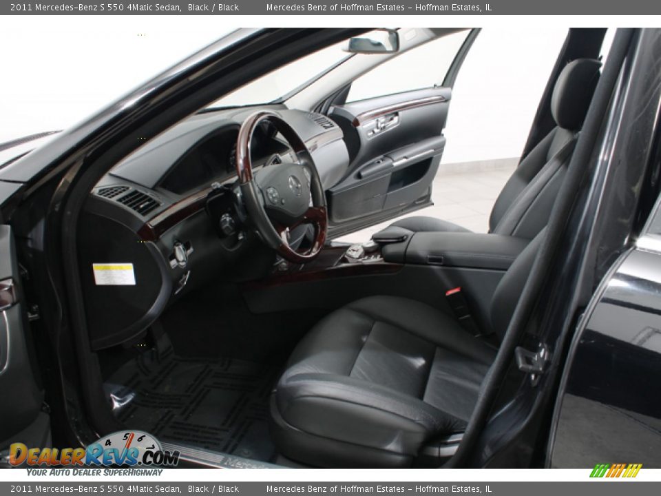 2011 Mercedes-Benz S 550 4Matic Sedan Black / Black Photo #18