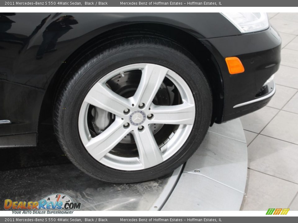 2011 Mercedes-Benz S 550 4Matic Sedan Black / Black Photo #28