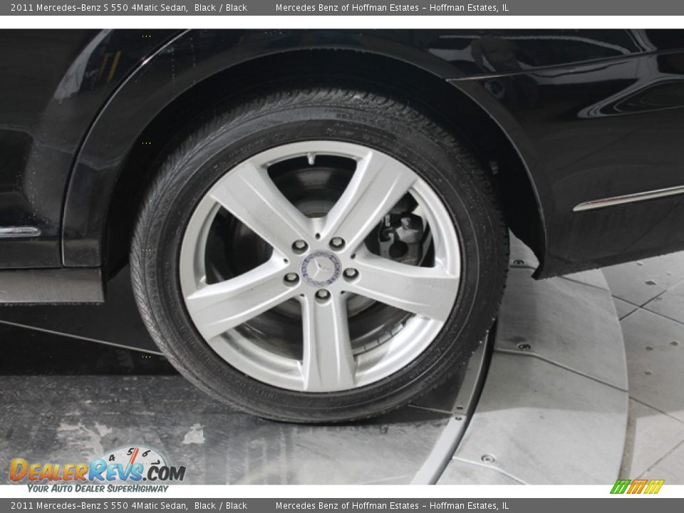 2011 Mercedes-Benz S 550 4Matic Sedan Black / Black Photo #30