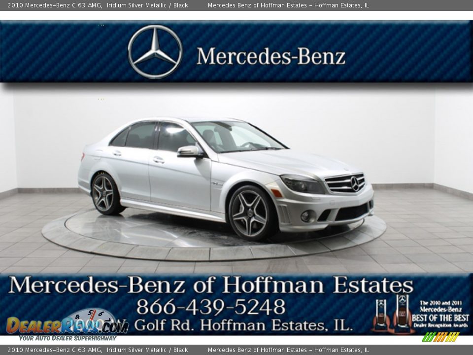 2010 Mercedes-Benz C 63 AMG Iridium Silver Metallic / Black Photo #1