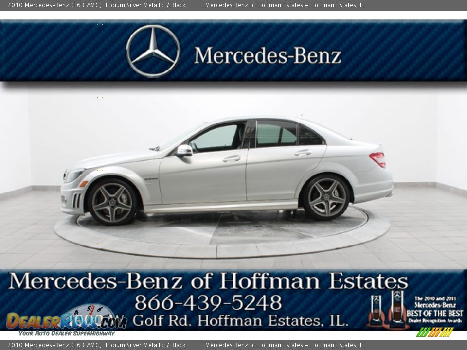 2010 Mercedes-Benz C 63 AMG Iridium Silver Metallic / Black Photo #2