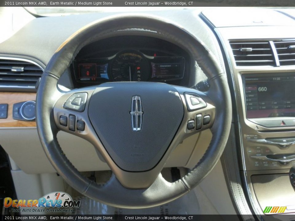 2011 Lincoln MKX AWD Steering Wheel Photo #10