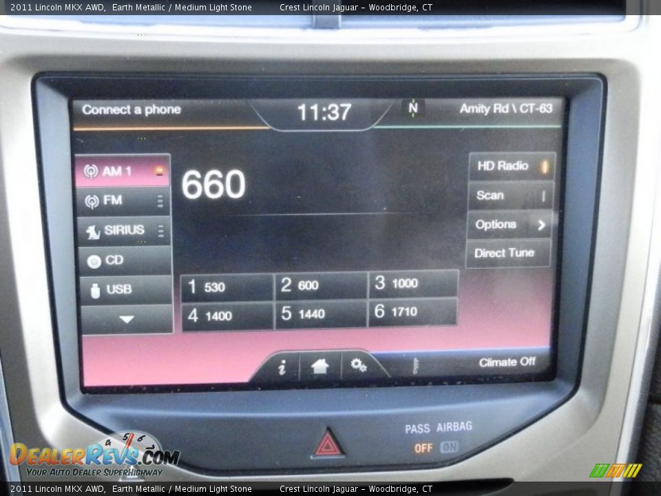 2011 Lincoln MKX AWD Earth Metallic / Medium Light Stone Photo #16