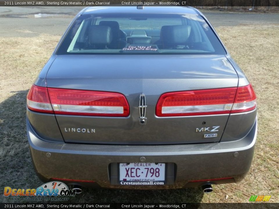 2011 Lincoln MKZ AWD Sterling Grey Metallic / Dark Charcoal Photo #4