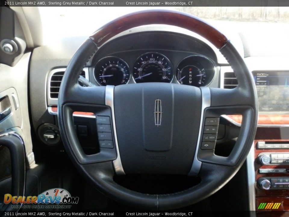 2011 Lincoln MKZ AWD Steering Wheel Photo #9