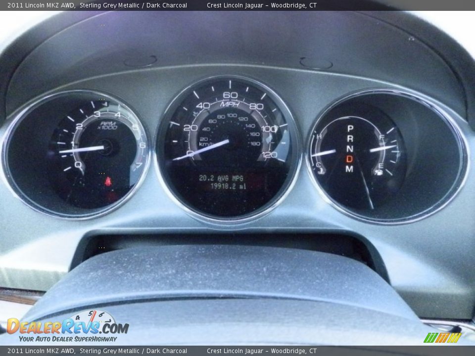 2011 Lincoln MKZ AWD Gauges Photo #16