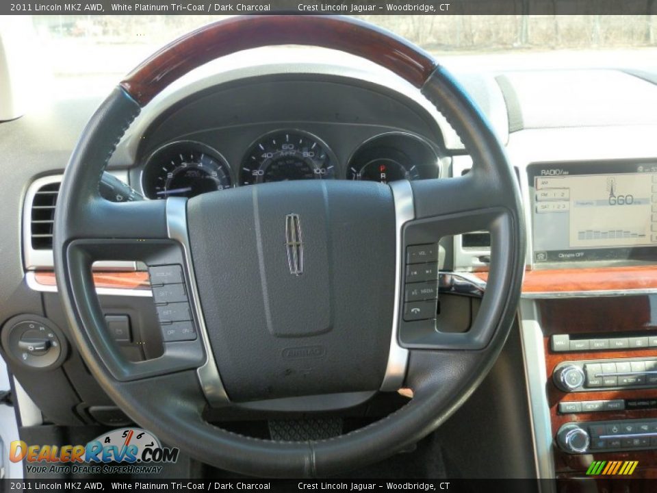 2011 Lincoln MKZ AWD Steering Wheel Photo #12