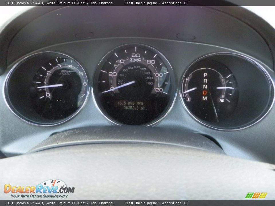2011 Lincoln MKZ AWD Gauges Photo #13