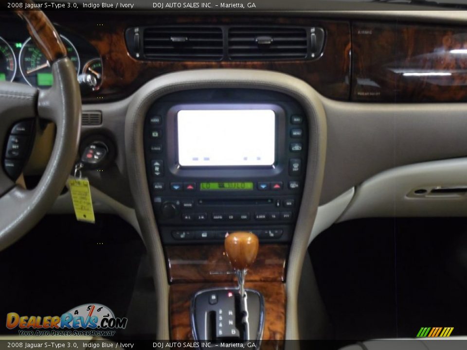 2008 Jaguar S-Type 3.0 Indigo Blue / Ivory Photo #23