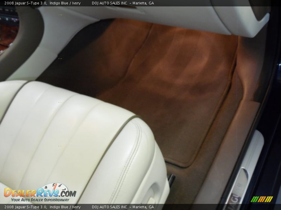 2008 Jaguar S-Type 3.0 Indigo Blue / Ivory Photo #31