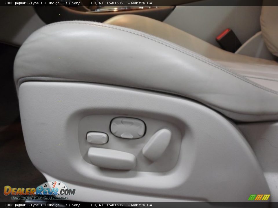 2008 Jaguar S-Type 3.0 Indigo Blue / Ivory Photo #32