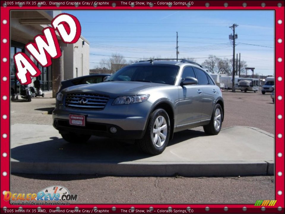 2005 Infiniti FX 35 AWD Diamond Graphite Gray / Graphite Photo #1