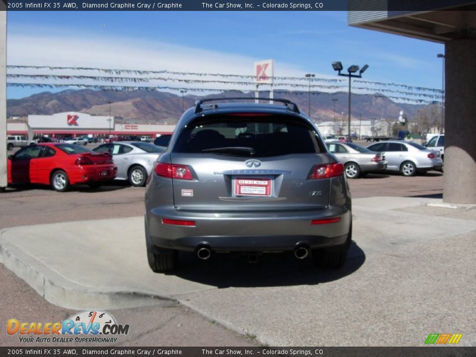 2005 Infiniti FX 35 AWD Diamond Graphite Gray / Graphite Photo #10