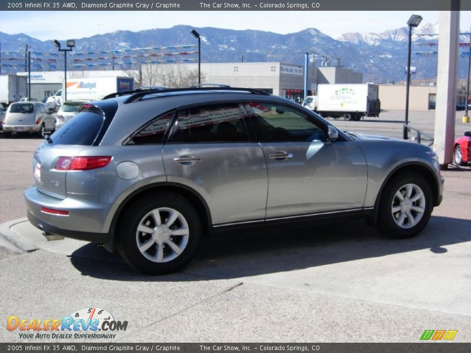 2005 Infiniti FX 35 AWD Diamond Graphite Gray / Graphite Photo #11