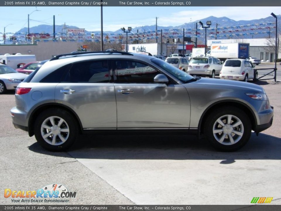 2005 Infiniti FX 35 AWD Diamond Graphite Gray / Graphite Photo #12