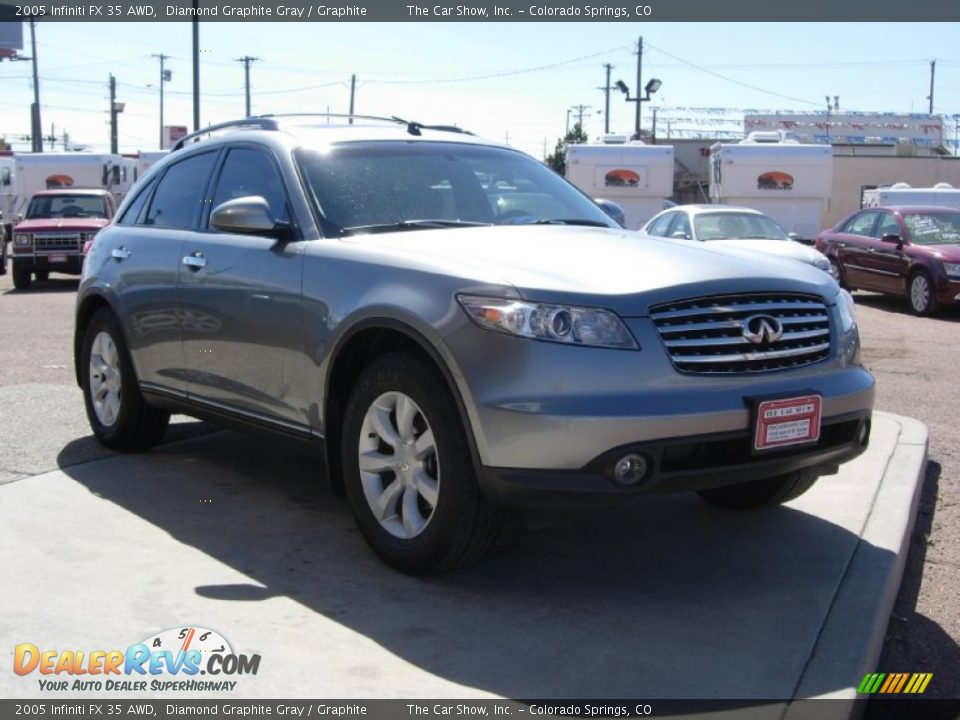 2005 Infiniti FX 35 AWD Diamond Graphite Gray / Graphite Photo #13