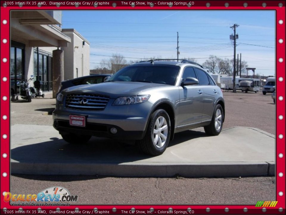 2005 Infiniti FX 35 AWD Diamond Graphite Gray / Graphite Photo #15