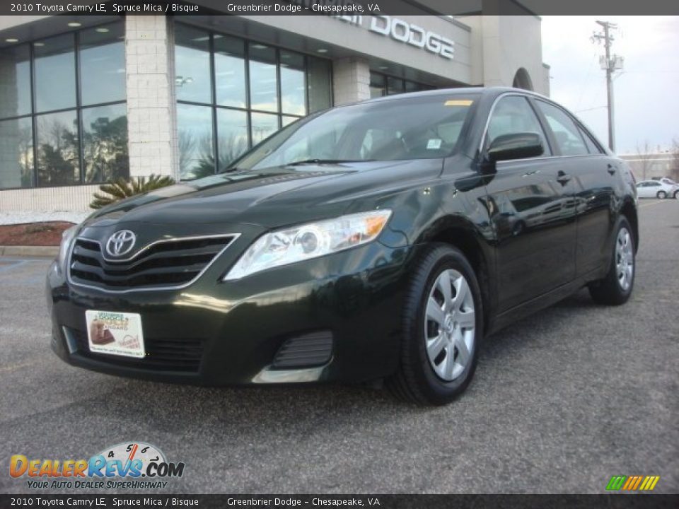 2010 Toyota Camry LE Spruce Mica / Bisque Photo #1