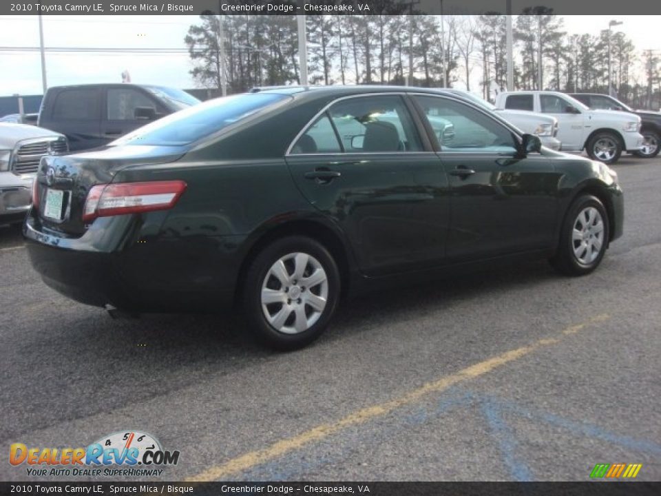 2010 Toyota Camry LE Spruce Mica / Bisque Photo #6