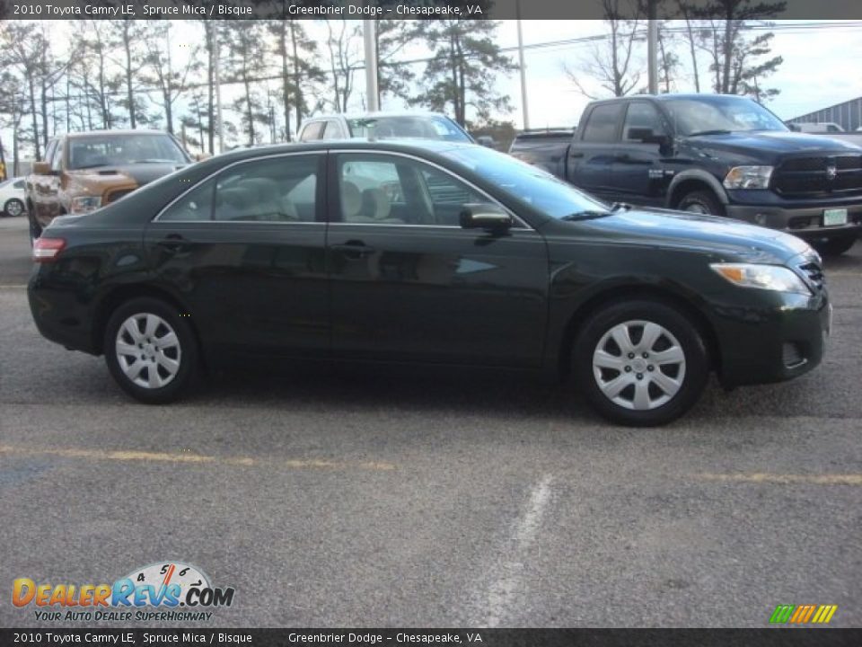 2010 Toyota Camry LE Spruce Mica / Bisque Photo #7