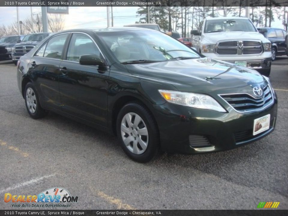 2010 Toyota Camry LE Spruce Mica / Bisque Photo #8