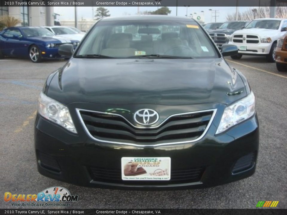 2010 Toyota Camry LE Spruce Mica / Bisque Photo #9