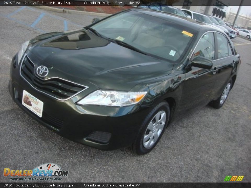 2010 Toyota Camry LE Spruce Mica / Bisque Photo #10