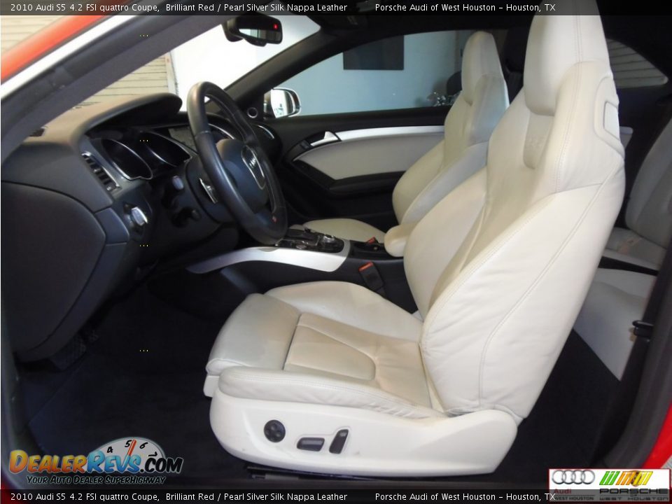 2010 Audi S5 4.2 FSI quattro Coupe Brilliant Red / Pearl Silver Silk Nappa Leather Photo #7