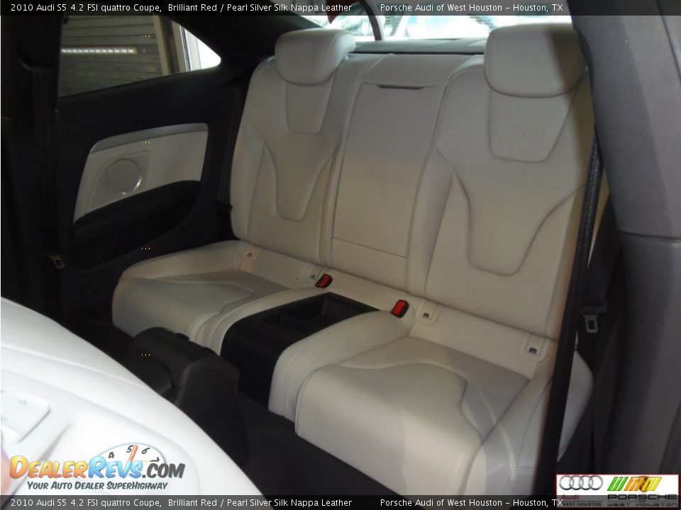 2010 Audi S5 4.2 FSI quattro Coupe Brilliant Red / Pearl Silver Silk Nappa Leather Photo #15